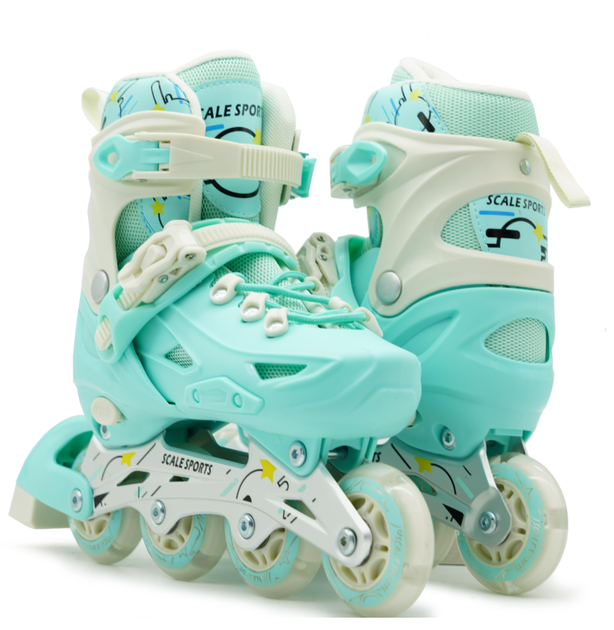 Ролики Scale Sports LF 605-2 размер 34-38 стелька 21-23.5 см Mint (DP-1364961067) - изображение 5
