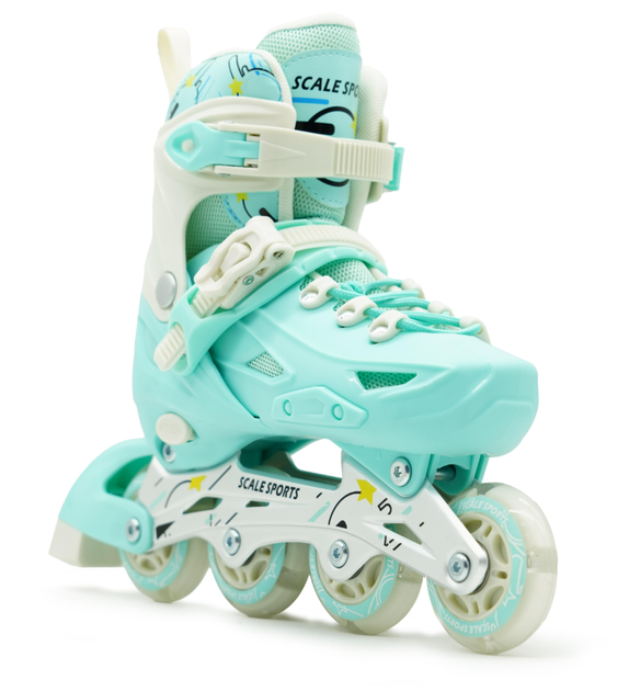 Ролики Scale Sports LF 605-2 размер 34-38 стелька 21-23.5 см Mint (DP-1364961067) - изображение 8