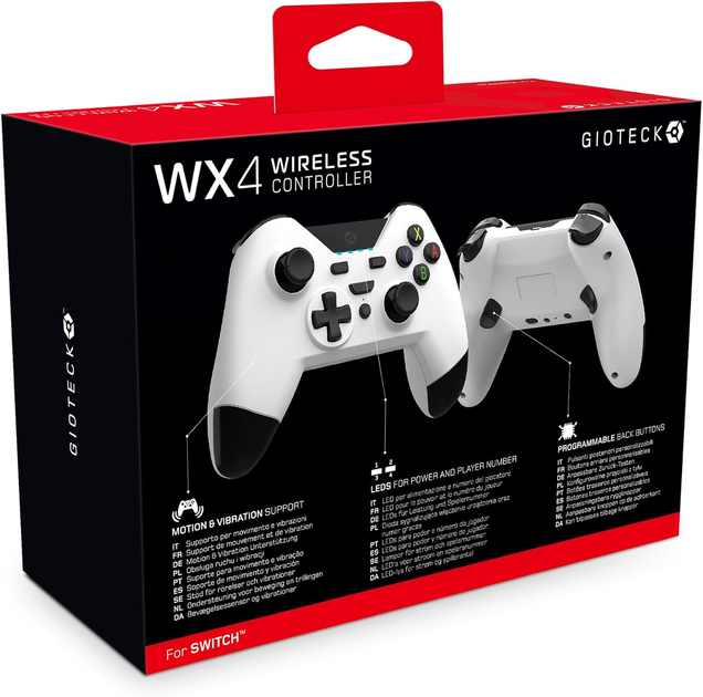 Kontroler bezprzewodowy Gioteck WX4 White  (0812313010818) - obraz 5
