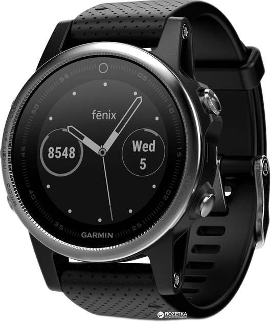 garmin fenix 5s silver black