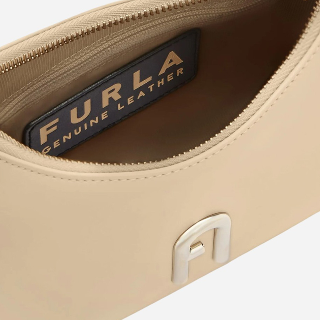 Сумка багет жіноча шкіряна Furla WB00863AX07330378S1007 Пшенична (8050597459899) - зображення 3