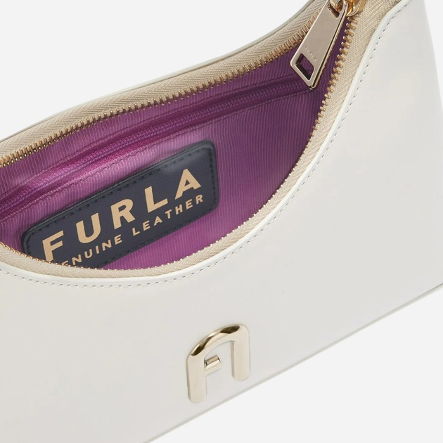 Torebka bagietka damska mała ze skóry naturalnej Furla WB00863AX07331704S1007 Kość słoniowa - obraz 5