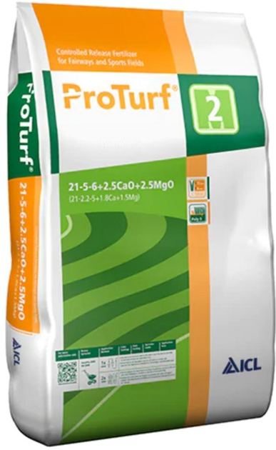 Удобрение для газонов ProTurf 21+5+6+2.5CaO+2.5MgO 25 кг (8712994018610) 