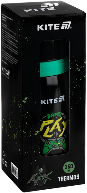 Термос Kite Cyber 350 мл Чорний (K25-301-1) - зображення 4