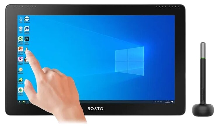Tablet graficzny Bosto All-in-one Tablet Studio 16HDT (J4125) Black (6972288300186) - obraz 6