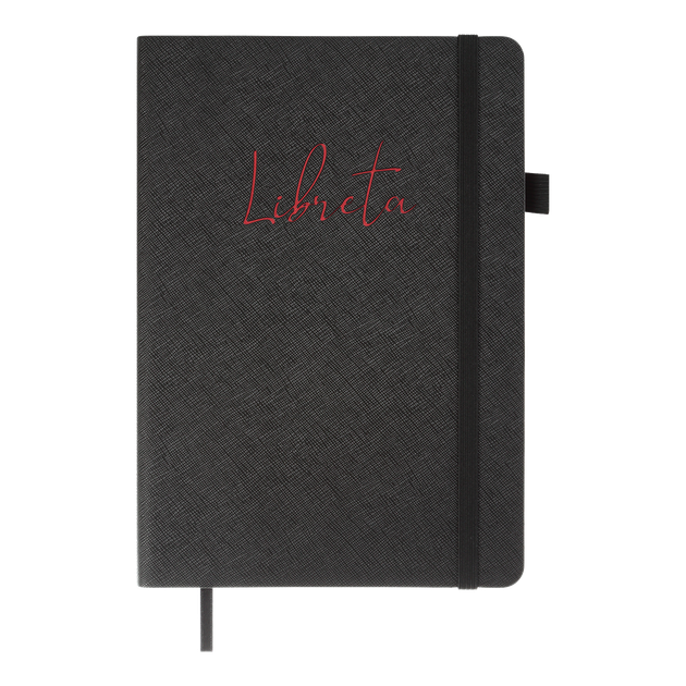 Блокнот деловой Buromax Libreta А5 96 листов в точку обложка из искусственной кожи черный (BM.295317-01) - изображение 2