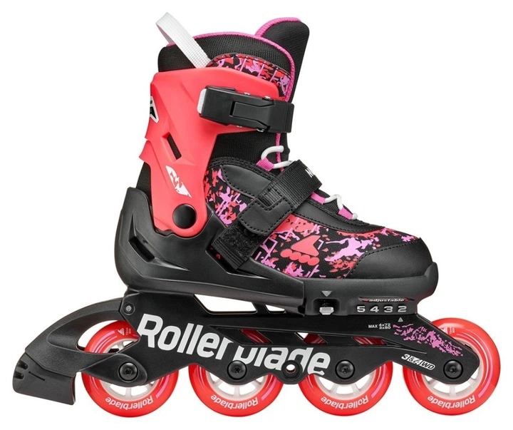 Ролики Rollerblade Microblade SL black-coral (36.5-40) - Фото 2 Ролики Rollerblade Microblade SL black-coral (36.5-40) - изображение 2