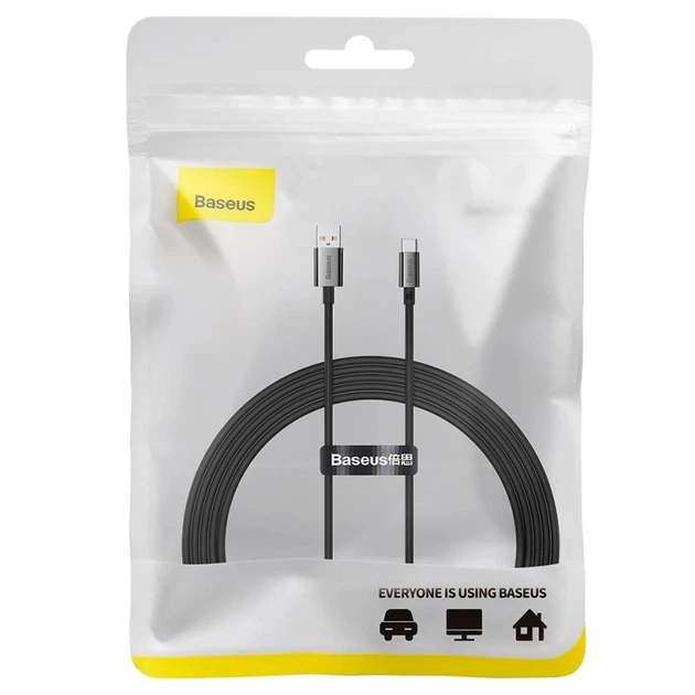 Дата кабель Baseus Superior Series Fast Charging USB Type-C 100W (1m) (P10320102) Moon White - зображення 5