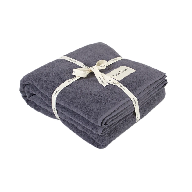 Покривало (простирадло) Lotus Home - Premium Microcotton Antrasit 200x210 - зображення 9