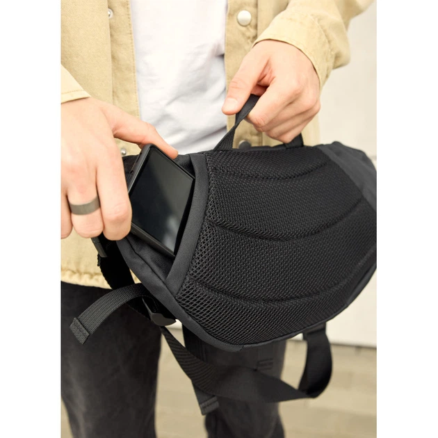Велика чоловіча поясна сумка бананка Sambag DynamicDart тканева - Фото 10 Велика чоловіча поясна сумка бананка Sambag DynamicDart тканева - изображение 10