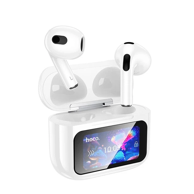 Беспроводные наушники HOCO EW81 Elegant true wireless touch screen BT headset, BT5.4, 30mAh, 300mAh, 4h, white - Фото 5 Беспроводные наушники HOCO EW81 Elegant true wireless touch screen BT headset, BT5.4, 30mAh, 300mAh, 4h, white - изображение 5