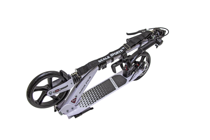 Детский самокат двухколесный Scale Sports SS-12, ручной тормоз, Led-фонарик. White (1111449399) - изображение 4