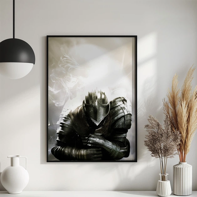 Постер Roomy "Armored Knight" Белая рамка с глянцевым стеклом A2 (59.4x42 cm.) - Фото 2 Постер Roomy "Armored Knight" Белая рамка с глянцевым стеклом A2 (59.4x42 cm.) - изображение 2