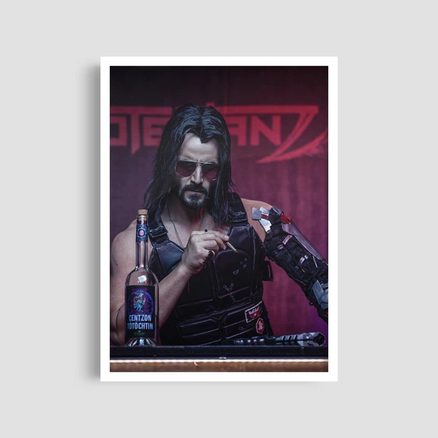 Постер Roomy "Cyberpunk Keanu" Хенг-постер A2 (59.4x42 cm.) - зображення 5
