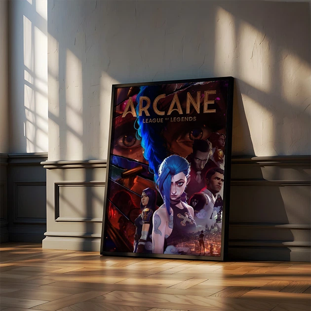 Постер Roomy "Arcane Legends" Біла рамка з глянцевим склом A1 (84.1x59.4 cm.) - зображення 5