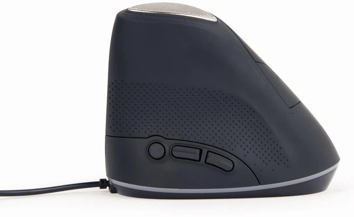 Комп'ютерна миша Gembird MUS-ERGO-03, оптика, Black USB, 3200 DPI, ергономічний дизайн - зображення 6