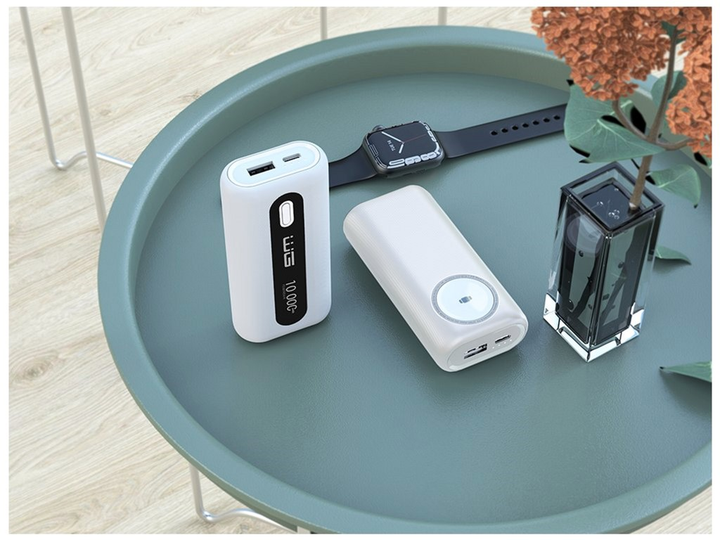 Powerbank Winner Group 10000 mAh z ładowaniem bezprzewodowym dla Apple Watch White (8591194124105) - obraz 4