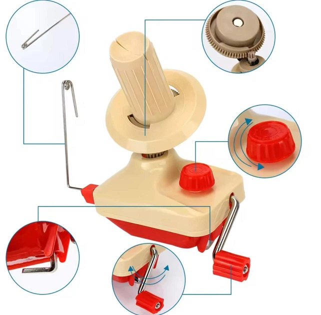 Ручная моталка для пряжи и создания мотков из нитей Wool Winder машинка - пряжемоталка с креплением на стол для перемотки / намотки ниток в клубки, бежевый (102397933) - Фото 5 Ручная моталка для пряжи и создания мотков из нитей Wool Winder машинка - пряжемоталка с креплением на стол для перемотки / намотки ниток в клубки, бежевый (102397933) - изображение 5
