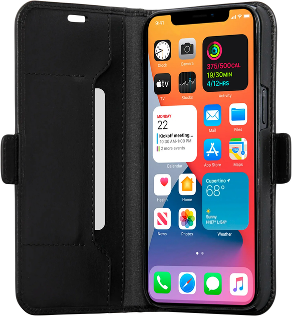 Etui z klapką Dbramante Copenhagen Slim do Apple iPhone 12 Pro Max Black (CS67GTBL1174) - obraz 3