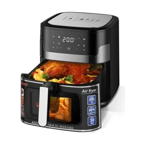 Фритюрница без масла Zepline ZP-109 3500W сенсорная аэрофритюрница мультипечь безмасляная с таймером 10,5л - изображение 3