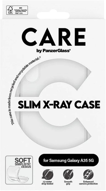 Etui CARE by PanzerGlass X-Ray Soft Basic do Samsung Galaxy A35 Transparent (5715685012549) - obraz 3