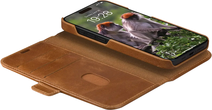 Etui z klapką Dbramante Lynge do Apple iPhone 15 Tan (LY61GT001822) - obraz 4