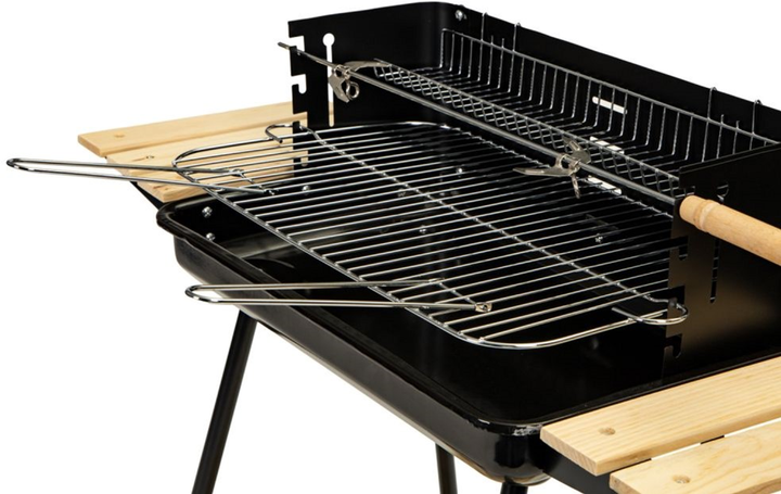 Grill węglowy ModernHome by Multistore z półkami i regulacją (5903089064169) - obraz 4