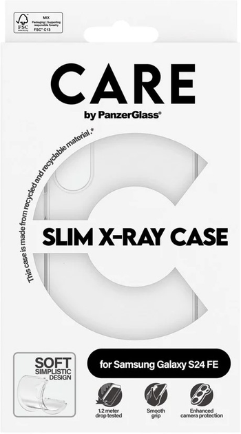 Etui CARE by PanzerGlass X-Ray Soft Basic do Samsung Galaxy S23 FE Transparent (5715685012488) - obraz 4