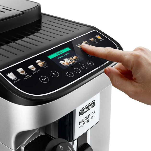 Кофемашина DELONGHI Magnifica Evo Next ECAM310.80.SB + в подарок кофе в зернах Mi Familia De Lux Blend Gusto Forte 1 кг - изображение 2