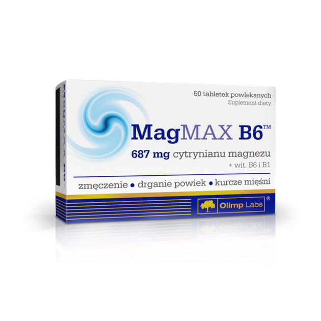Магній Б6 Olimp Mag Max B6 50 таблеток - Фото 1 Магній Б6 Olimp Mag Max B6 50 таблеток - зображення 1