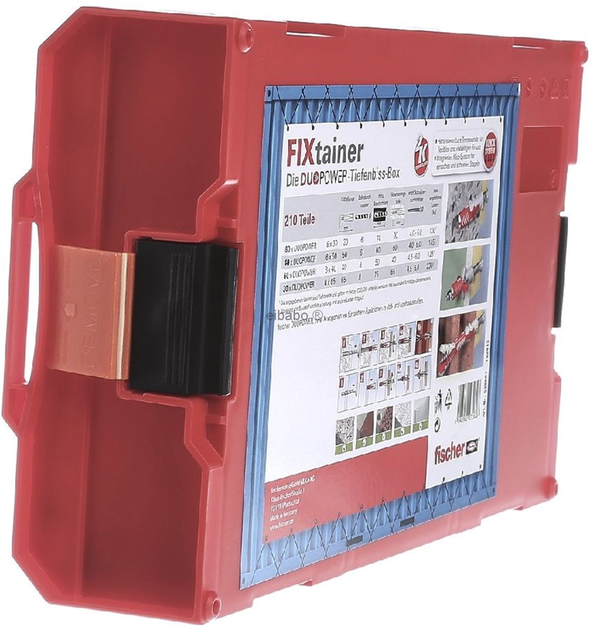 Zestaw kołków rozporowych Fischer FixTainer DuoPower 30-65 mm 210 szt. (4048962272628) - obraz 5
