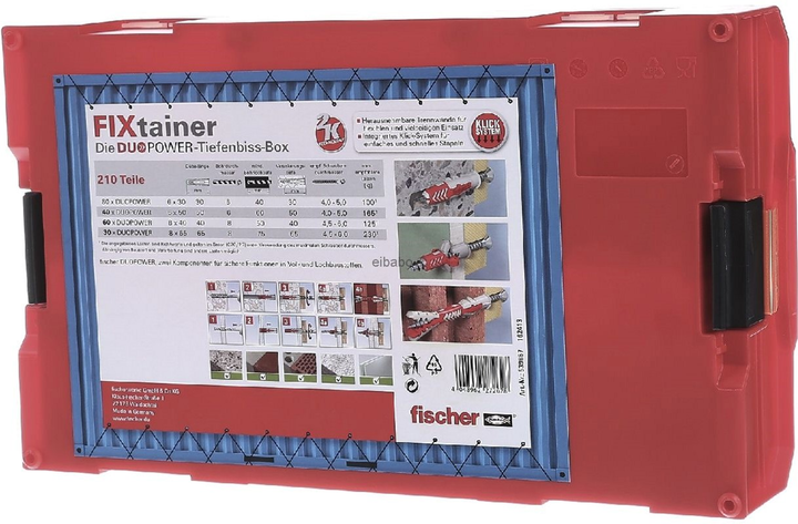 Zestaw kołków rozporowych Fischer FixTainer DuoPower 30-65 mm 210 szt. (4048962272628) - obraz 6