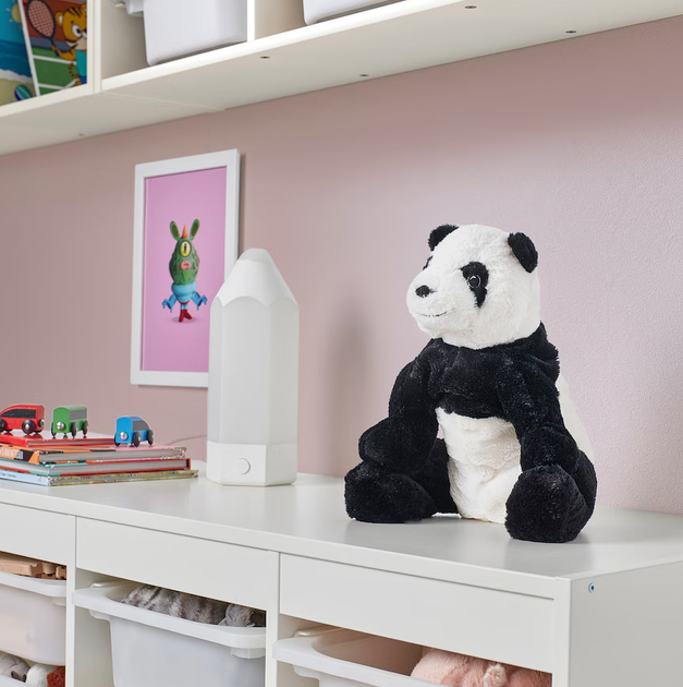 Плюшевая игрушка KRAMIG IKEA 302.213.16 бело/черный - изображение 5