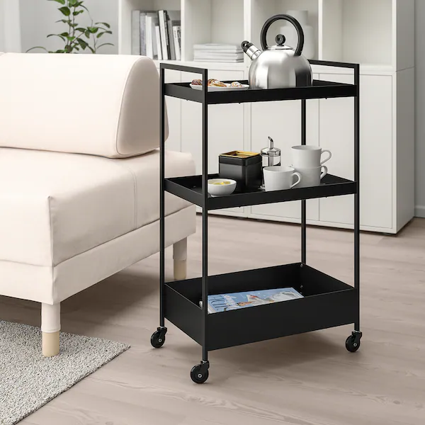 Тележка NISSAFORS IKEA 203.997.77 черный - Фото 2 Тележка NISSAFORS IKEA 203.997.77 черный - изображение 2