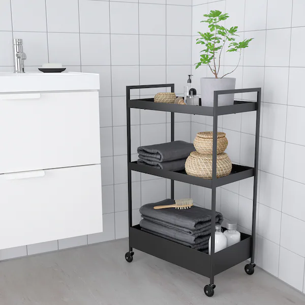 Тележка NISSAFORS IKEA 203.997.77 черный - Фото 3 Тележка NISSAFORS IKEA 203.997.77 черный - изображение 3