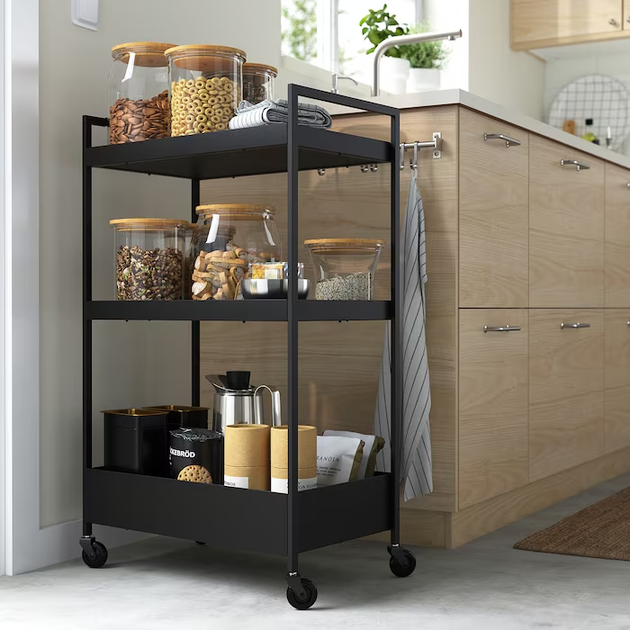 Тележка NISSAFORS IKEA 203.997.77 черный - Фото 5 Тележка NISSAFORS IKEA 203.997.77 черный - изображение 5