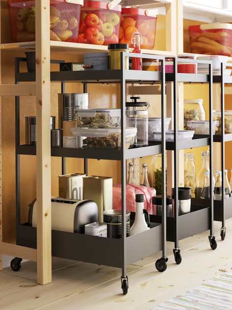 Тележка NISSAFORS IKEA 203.997.77 черный - Фото 9 Тележка NISSAFORS IKEA 203.997.77 черный - изображение 9