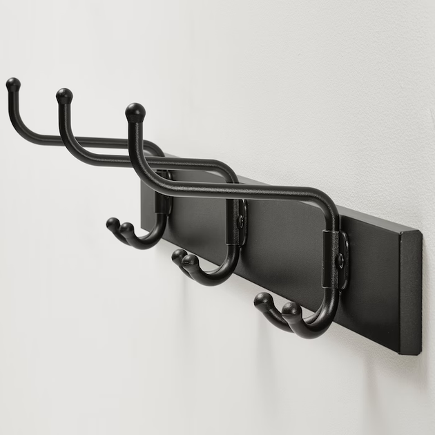 Вешалка настенная PINNIG IKEA 003.297.90 черный - Фото 4 Вешалка настенная PINNIG IKEA 003.297.90 черный - изображение 4