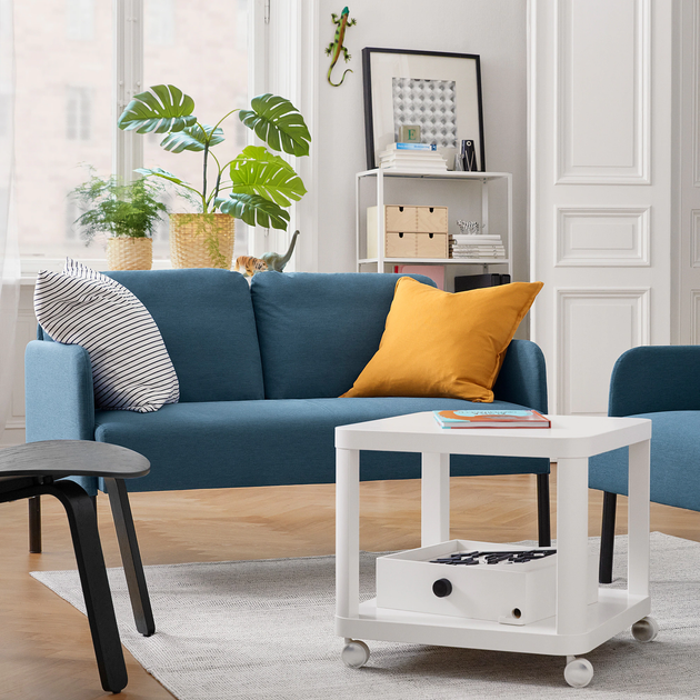 Диван 2-місний GLOSTAD IKEA 104.658.24 темно-синій - Фото 7 Диван 2-місний GLOSTAD IKEA 104.658.24 темно-синій - изображение 7