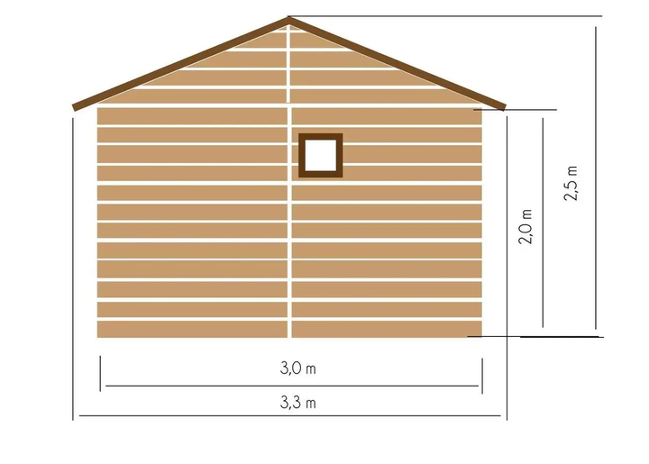 Хозблок из дерева 3х3.6м., h=2.5м. (10,8 кв.м.) - Фото 5 Хозблок из дерева 3х3.6м., h=2.5м. (10,8 кв.м.) - изображение 5