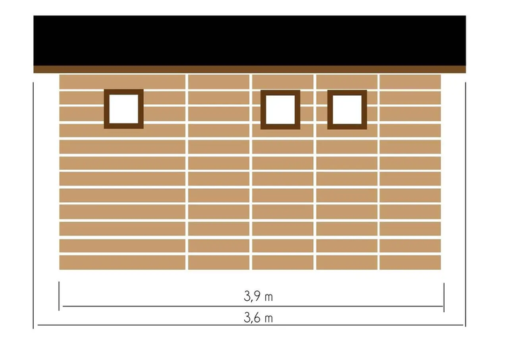 Хозблок из дерева 3х3.6м., h=2.5м. (10,8 кв.м.) - Фото 6 Хозблок из дерева 3х3.6м., h=2.5м. (10,8 кв.м.) - изображение 6