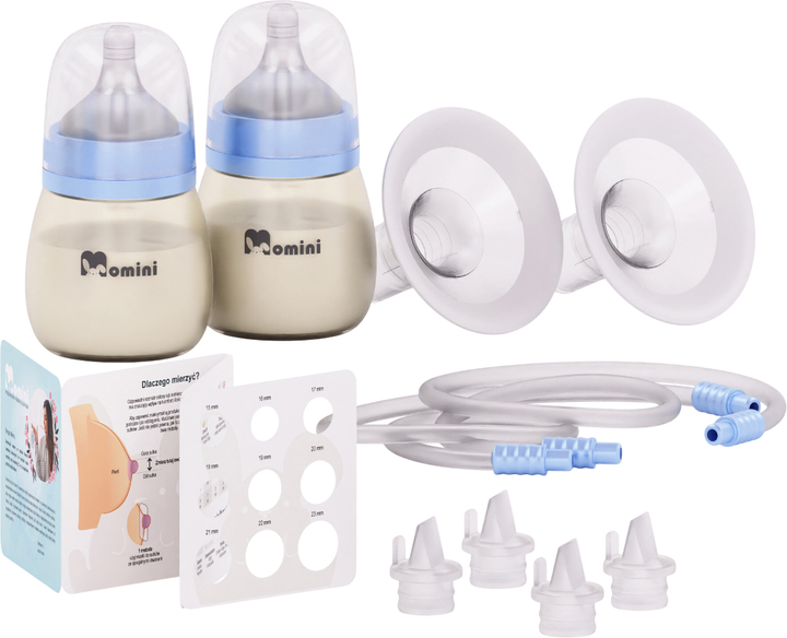 Подвійний електричний молоковідсмоктувач Momini TwinPump 180 мл (5906601060328) - зображення 3