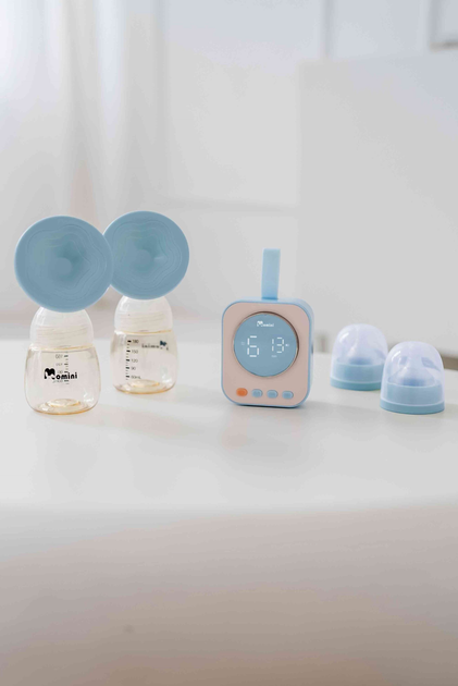 Подвійний електричний молоковідсмоктувач Momini TwinPump 180 мл (5906601060328) - зображення 9