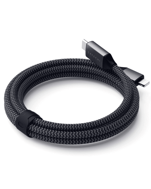Кабель USB-C to Lightning Satechi USB-C to Lightning Cable Space Gray (1.8 m) (ST-TCL18M) - зображення 15