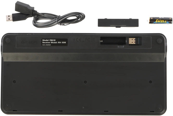 Клавиатура беспроводная A4Tech FBK30 Wireless Black (4711421972499) - изображение 6