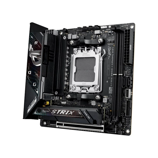 Материнcька плата ASUS ROG STRIX B850-I GAMING WIFI sAM5 B850 2xDDR5 M.2 HDMI USB Type-C WiFi BT mIT - Фото 7 Материнcька плата ASUS ROG STRIX B850-I GAMING WIFI sAM5 B850 2xDDR5 M.2 HDMI USB Type-C WiFi BT mIT - зображення 7