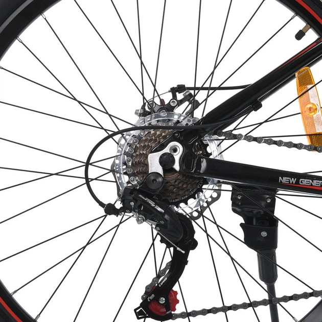 Спортивный велосипед MTB2602-2 с размером колес 26", черно-красного цвета - изображение 9