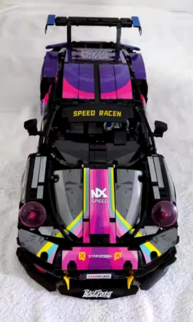 Конструктор Technic Porsche 911 фиолетовый 1580 деталей - Фото 3 Конструктор Technic Porsche 911 фиолетовый 1580 деталей - изображение 3