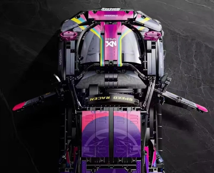 Конструктор Technic Porsche 911 фиолетовый 1580 деталей - Фото 4 Конструктор Technic Porsche 911 фиолетовый 1580 деталей - изображение 4