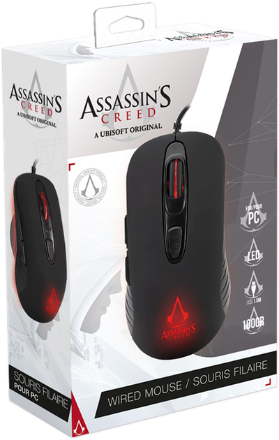Mysz Freaks and Geeks Assassin's Creed USB Black (3701625900344) - obraz 3
